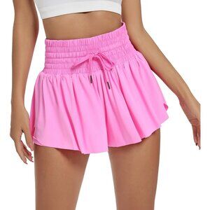 Women High Waisted Gym Yoga Workout Running Tennis Skirt Skort